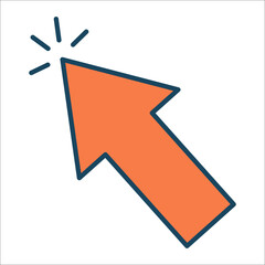 Arrow symbols vector. Arrow icon vector illustration. Colorful arrow symbols