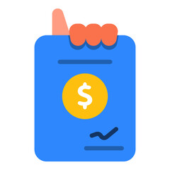 Loan agreement flat icon