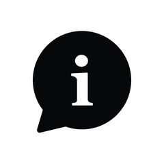 information with speech bubble icon vector