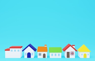 3D素材_かわいい家