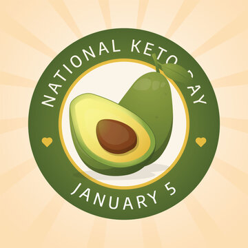 Flyers honoring National Keto Day or promoting associated events can utilize National Keto Day vector graphics. design of flyers, celebratory materials.