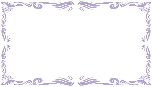 Abstract background with a purple theme frame. Perfect for wallpaper, invitation cards, envelopes, magazines, book covers.