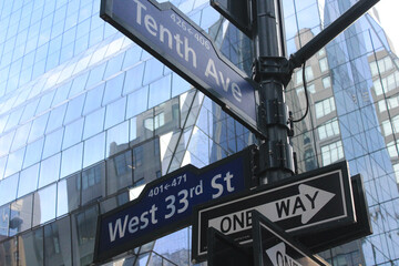 New york city street signs