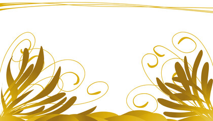 Illustration background with a mellow yellow plant theme. Perfect for wallpaper, invitation cards, envelopes, magazines, book covers.