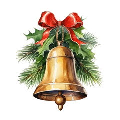 Christmas golden bell