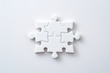 Part business piece white shape jigsaw pattern connect solution concept idea game puzzle