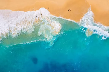  Coast as a background from top view. Turquoise water background from top view. Summer seascape from air. Nusa Penida island, Indonesia. Travel - image © Filimon