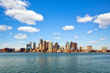 Fototapeta na wymiar Boston downtown skyline