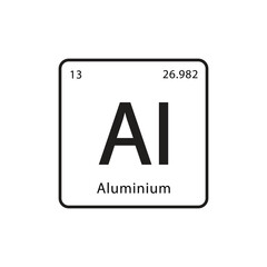 Periodic Table of element icon vector logo design template