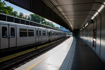 Fototapeta premium View of Hietzing Metro station in Vienna