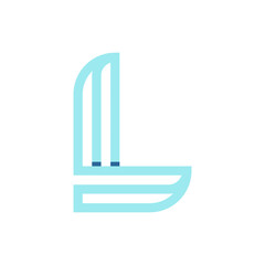 Monogram L design vector logo. Monogram initial letter mark L logo design. Monogram design vector logo. Monogram initial letter mark L logo design. Simple L monogram