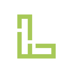 Monogram L design vector logo. Monogram initial letter mark L logo design. Monogram design vector logo. Monogram initial letter mark L logo design. Simple L monogram