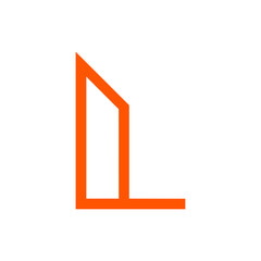 Monogram L design vector logo. Monogram initial letter mark L logo design. Monogram design vector logo. Monogram initial letter mark L logo design. Simple L monogram