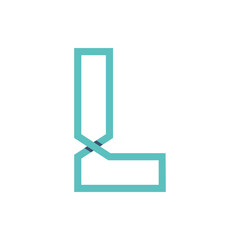 Monogram L design vector logo. Monogram initial letter mark L logo design. Monogram design vector logo. Monogram initial letter mark L logo design. Simple L monogram