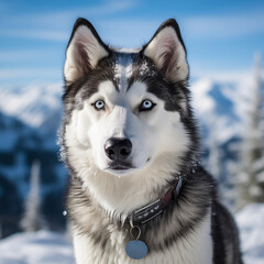 Obraz premium Alaskan Husky Dog Breed