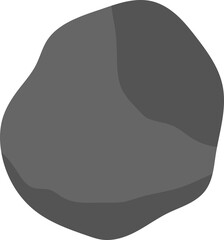 Dark grey gravel. River stone.