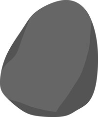 Dark grey gravel. River stone.