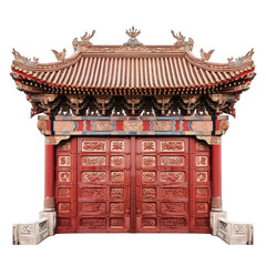 Chinese Old Temple Gate
