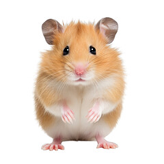 Hamster photograph isolated on white background