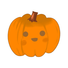 halloween pumpkin isolated on white