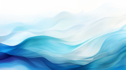 Rippling waves, dynamic flow, and aqua abstract art. Elegance, motion, and fluid design captured in a captivating depiction of water waves.