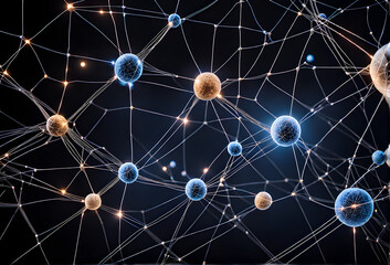 network connection background Chromatic Neuronal Constellation A Network of Wonders