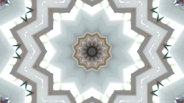 Abstract kaleidoscope background. Beautiful multicolor kaleidoscope ornament texture. Unique kaleidoscope design. Sparkling circle shape creative ornament abstract art background with free space