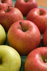 アップで撮ったりんご