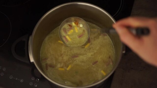soup made from pills and medicines