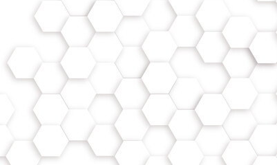 Abstract seamless hexagon pattern background. Abstract hexagon technology design background. Vector Illustration.