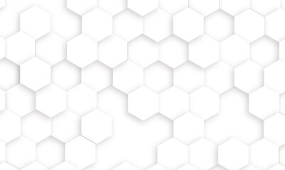 Abstract seamless hexagon pattern background. Abstract hexagon technology design background. Vector Illustration.