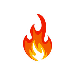 Cartoon fire flame vector 