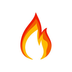 Cartoon fire flame vector 