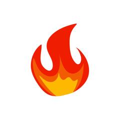 Cartoon fire flame vector 