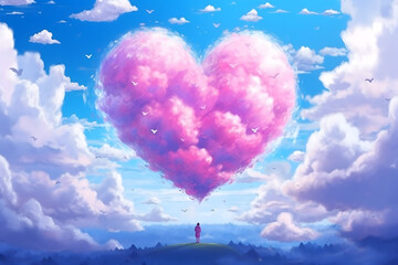 Fototapeta premium valentines day background, social media background for vday, full of romance cards with love, red rose and candles 