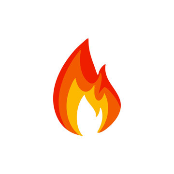 Cartoon fire flame vector 