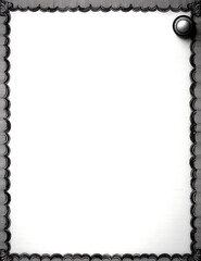 Victorian filigree border antique journal page