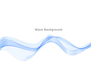 Blue wave design abstract background