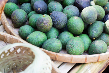 Display of local produce at outdoor farmers market