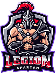Fototapeta na wymiar Legion spartan mascot