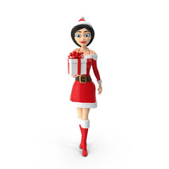 Christmas Santa Cap, Gifts, Christmas Tree, Tree PNG 3D render