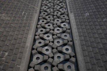 the riverbed structures to reduce stream