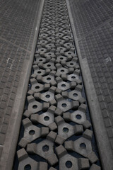 the riverbed structures to reduce stream