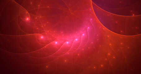 3D manual rendering abstract fractal light background