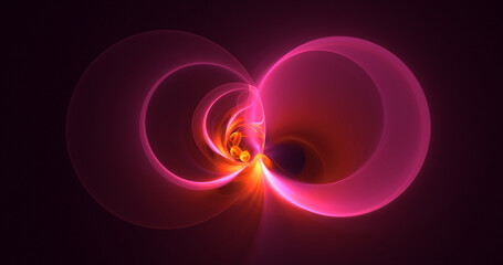 3D manual rendering abstract colorful fractal light background