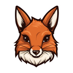 red squirrel head mascot logo illustration, generative ai
