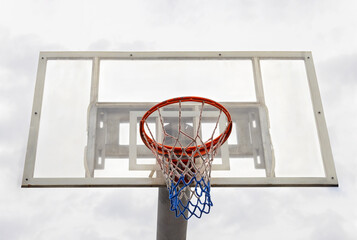 basketball hoop bottom view