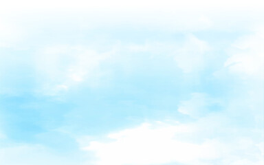 Sky Blue,Cloud Background,Horizon Clear Spring Sky in Morning by the beach,Vector beautiful landscape nature sunrise in Summer