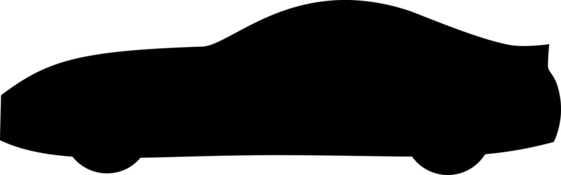 black car silhouette side view clip art preview