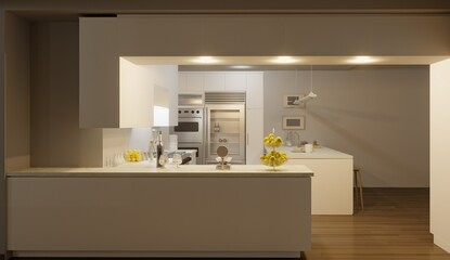 Modern Kitchen Interior Design.